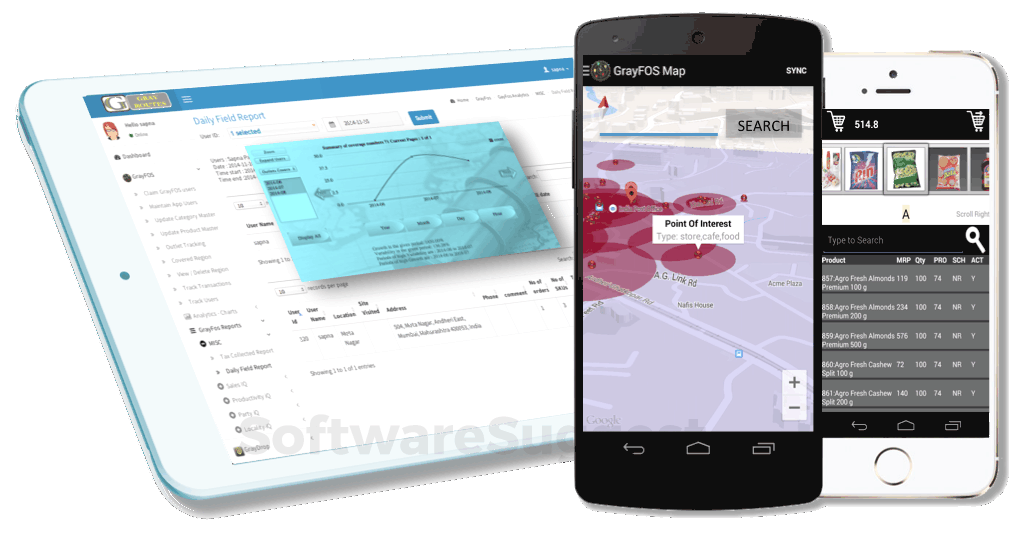 GrayFOS Sales Force Mapping & Automation Screenshot 1
